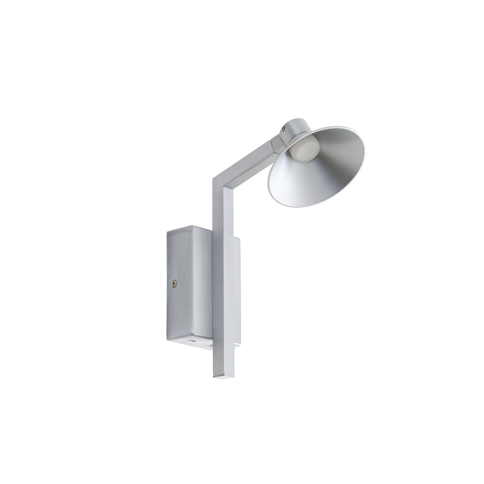 LED vegglampe Steve aluminium dimbar med USB-C 24 cm nærbilde av dimmer