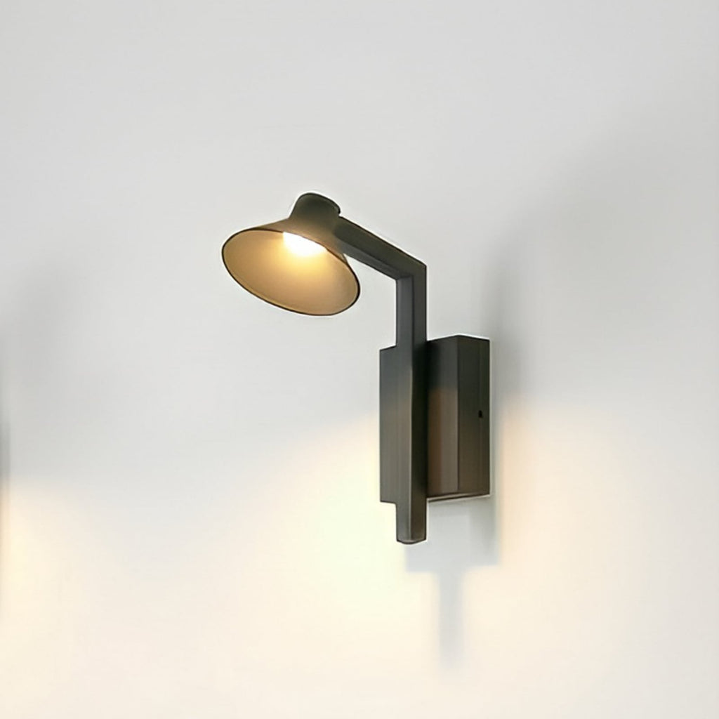 LED vegglampe Steve svart 24 cm USB dimbar 5W forfra
