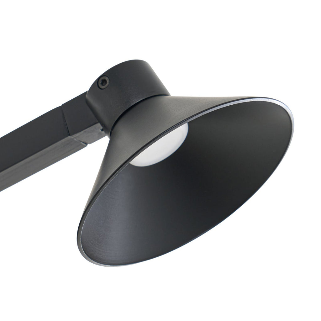 LED vegglampe Steve svart 24 cm USB dimbar 5W svingfunksjon