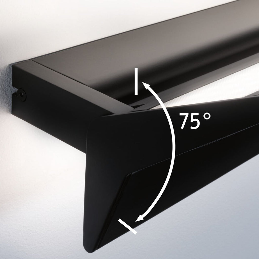 LED vegglampe Stine opp/ned CCT dimbar ZigBee svart 55 cm vinklet