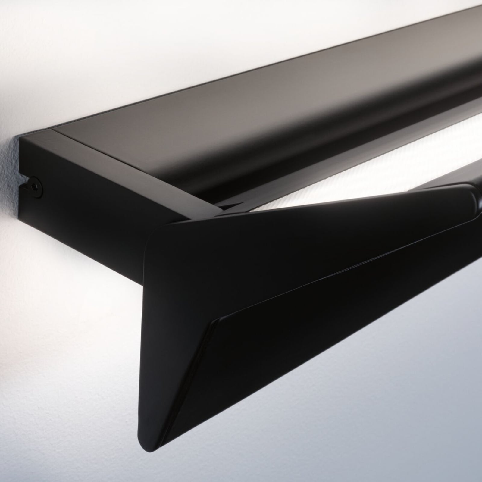 LED vegglampe Stine opp/ned CCT dimbar ZigBee svart 55 cm lyser opp og ned