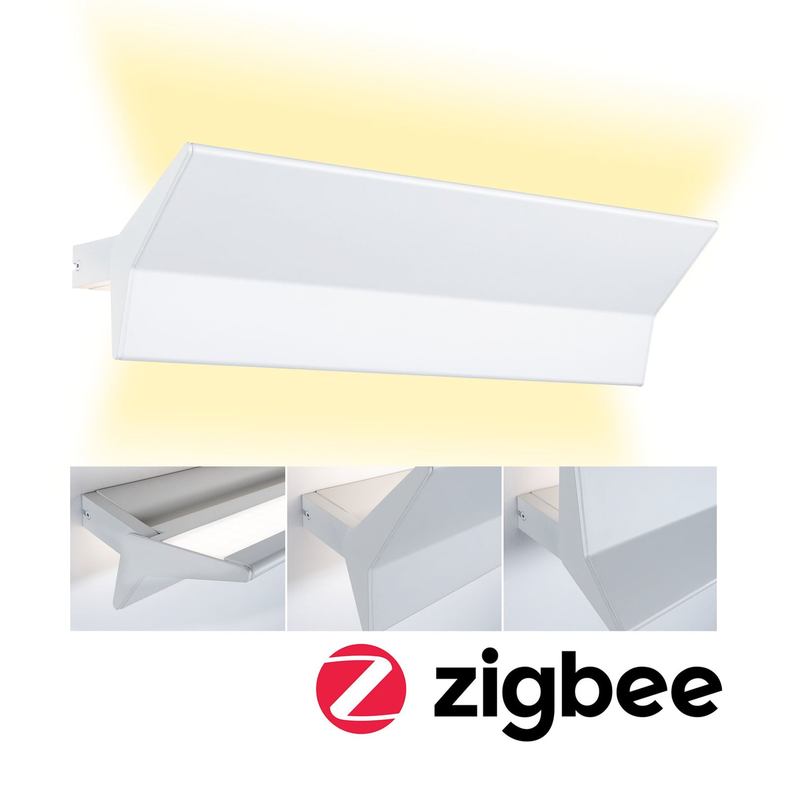 LED vegglampe Stine opp og ned dimbar ZigBee CCT hvit forfra