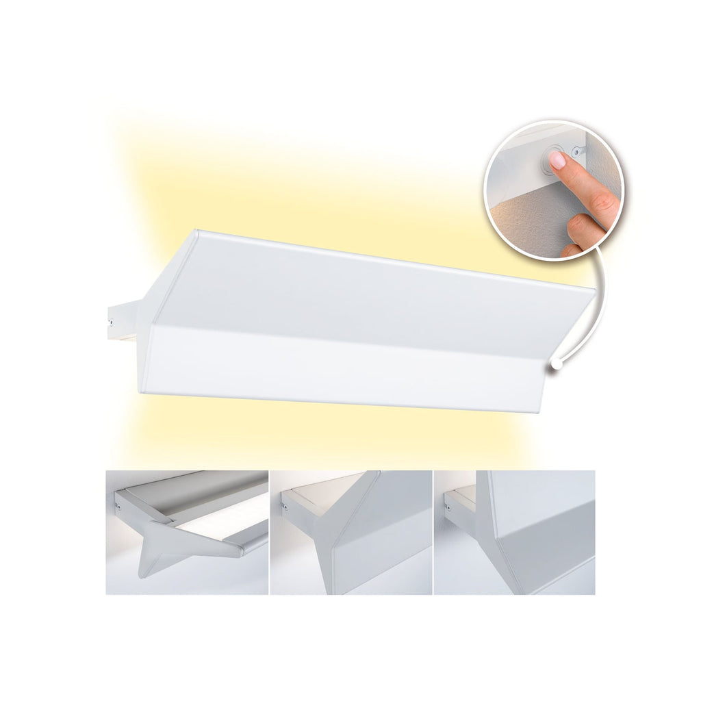 LED vegglampe Stine wallwasher 3-stegs dimbar hvit 55 cm forfra