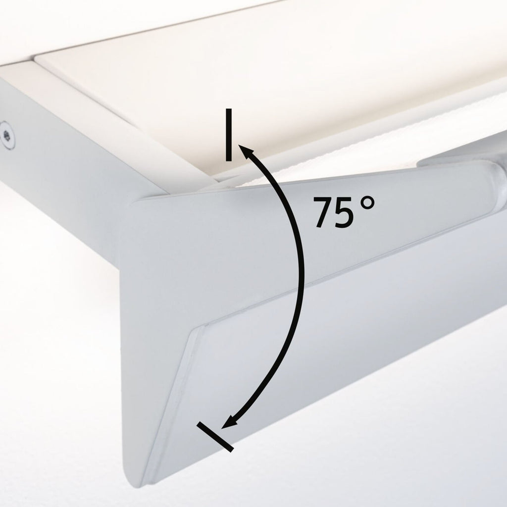 LED vegglampe Stine wallwasher 3-stegs dimbar hvit 55 cm med berøringsbryter