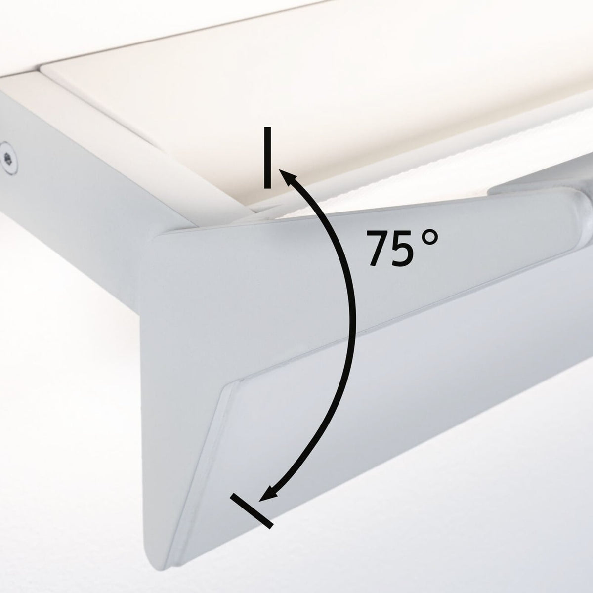 LED vegglampe Stine wallwasher 3-stegs dimbar hvit 55 cm med berøringsbryter