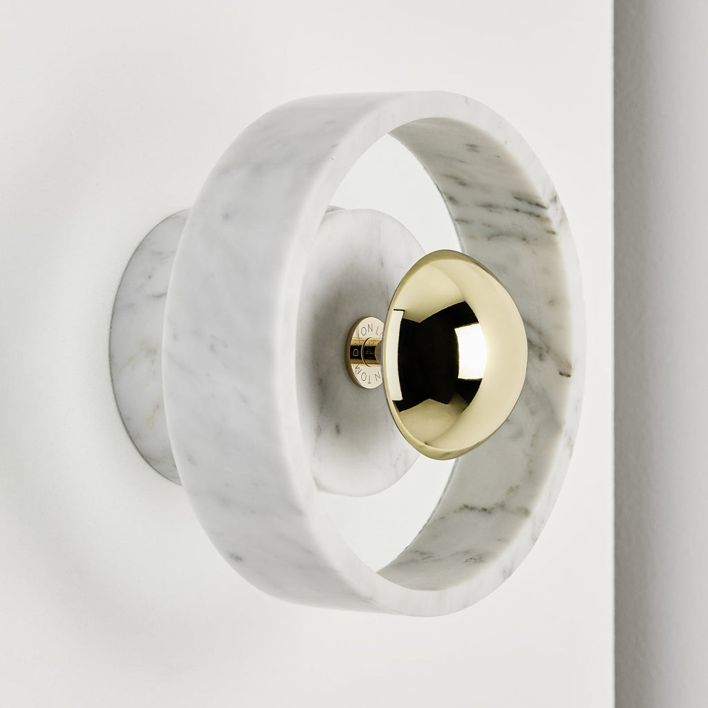 LED vegglampe Stone Wall marmor/glass dimbar IP44 Tom Dixon bakside