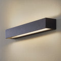 LED vegglampe Studio Line opp/ned svart/aluminium 50 cm forfra