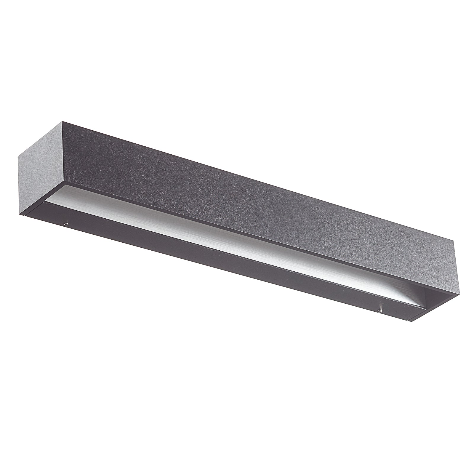 LED vegglampe Studio Line opp/ned svart/aluminium 50 cm detalj metallisk innside