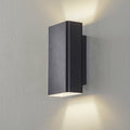 LED vegglampe Studio Line smal svart aluminium forfra
