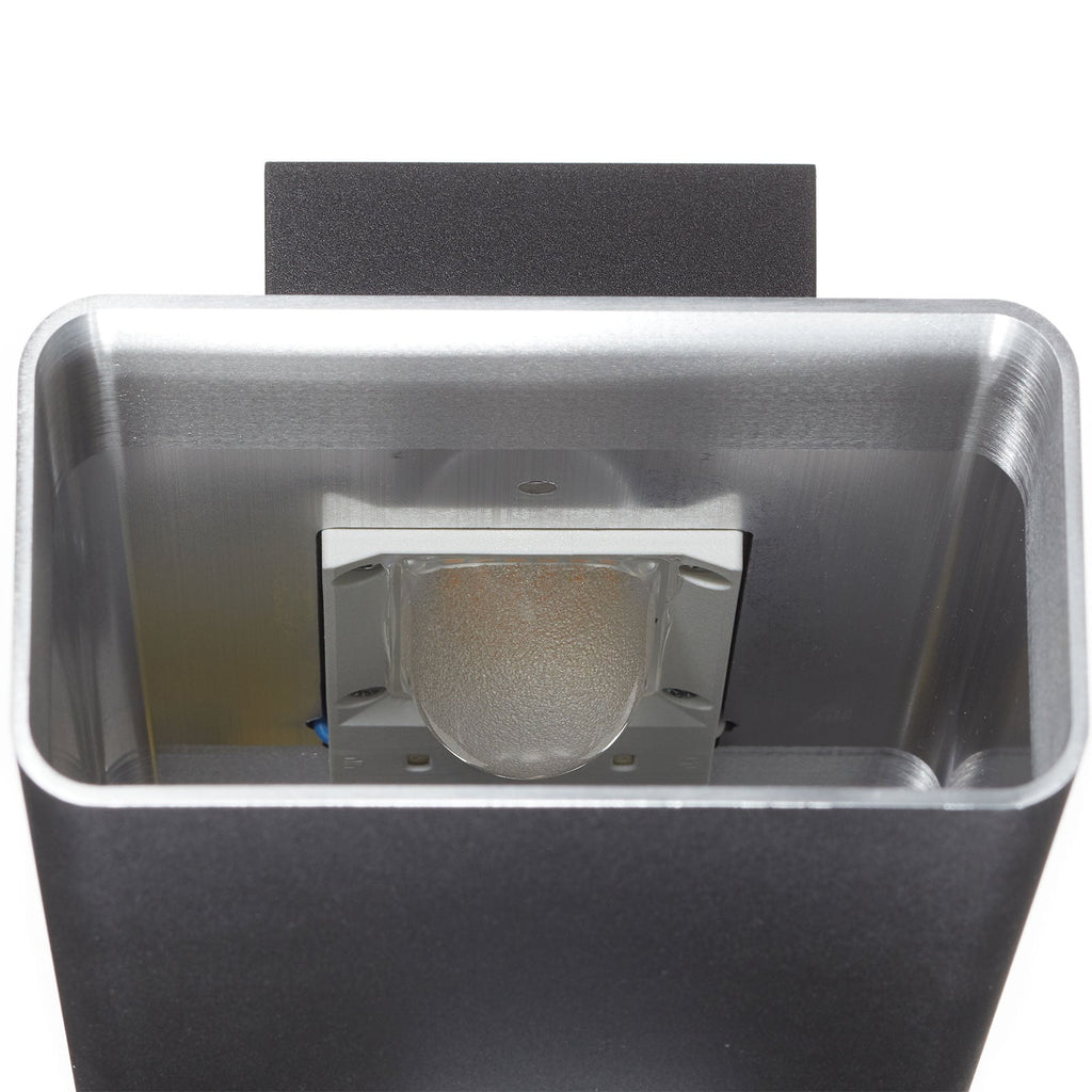 LED vegglampe Studio Line smal svart aluminium sideprofil