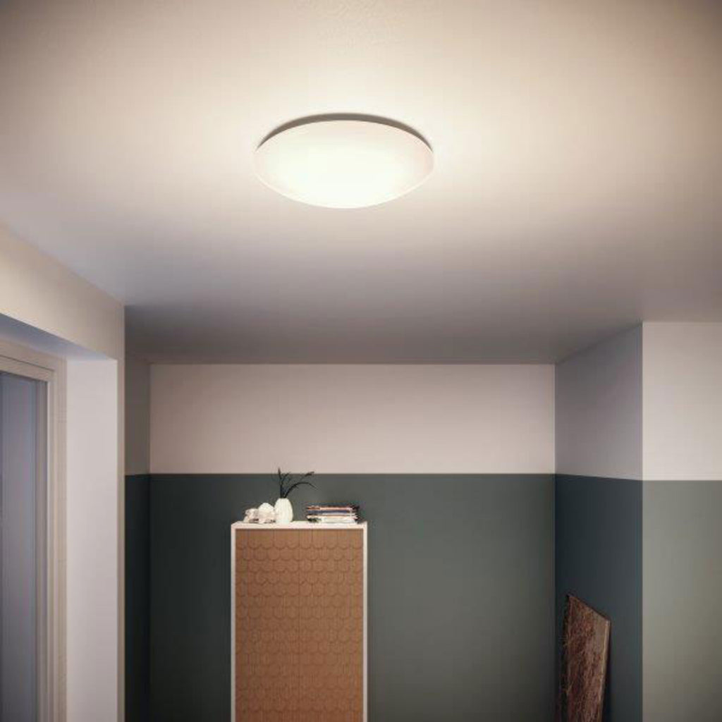 LED vegglampe Suede rund hvit Ø28 cm 4000K - Philips detalj