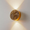 LED vegglampe Sunny opp og ned bladgull 13 cm forfra