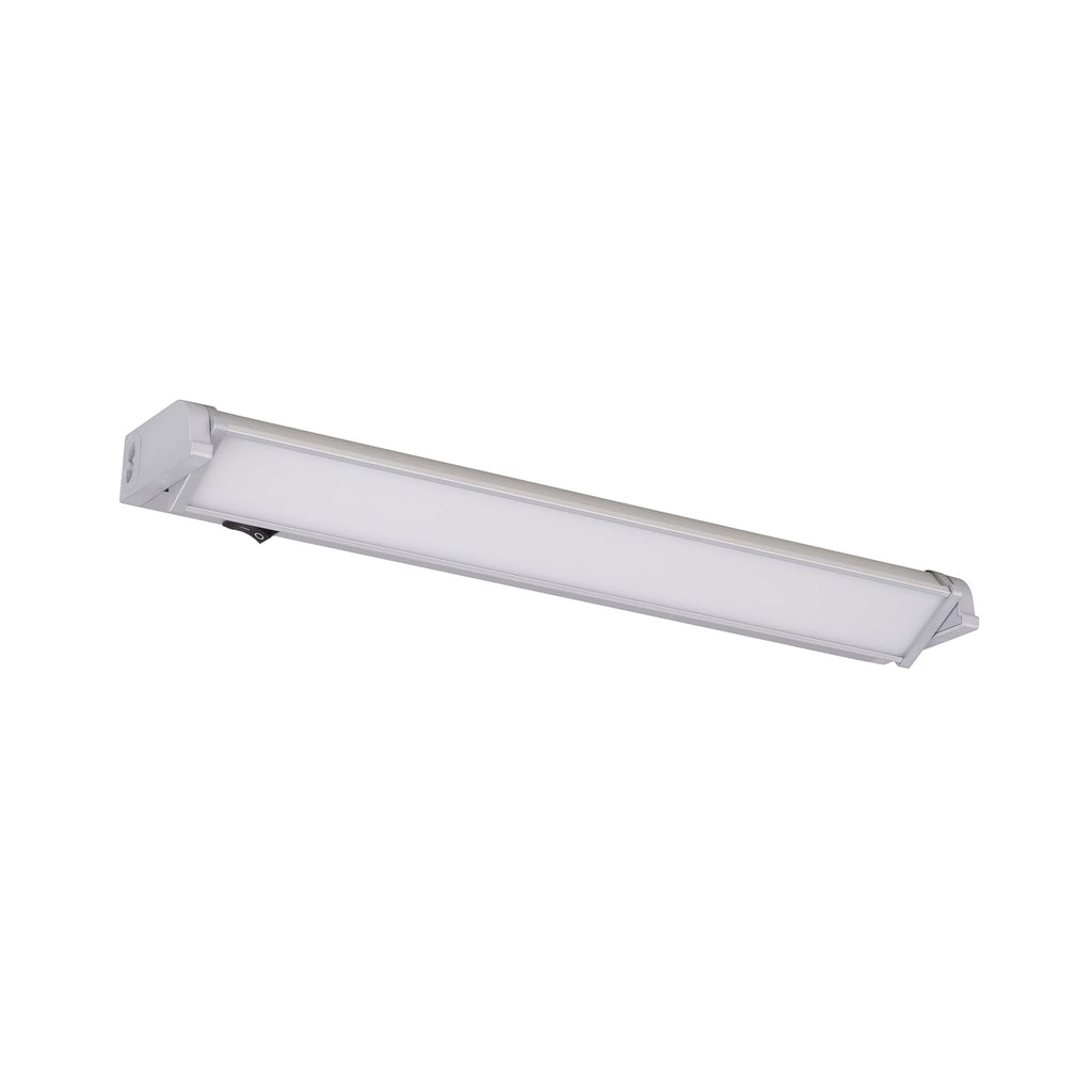 LED vegglampe svingbar sølv 57,6 cm 10W 4200K detalj av bryter