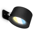 LED vegglampe Tari oppladbar CCT berøringsdimmer svart forfra