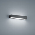 LED-vegglampe Theia matt svart 30 cm IP44 forfra