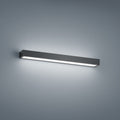 LED vegglampe Theia matt svart 60 cm IP44 front