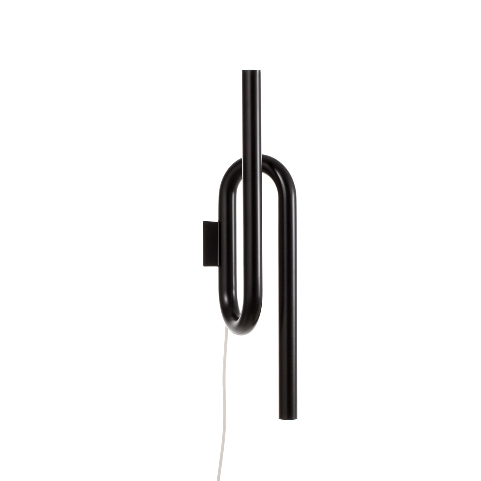 LED vegglampe Tobia opp og ned svart 40 cm med bryter detalj