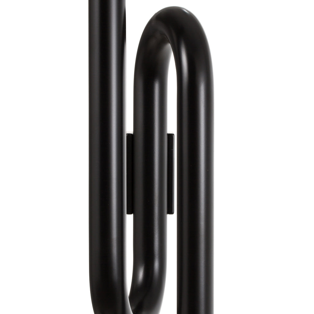 LED vegglampe Tobia opp og ned svart 40 cm med bryter montert i rom