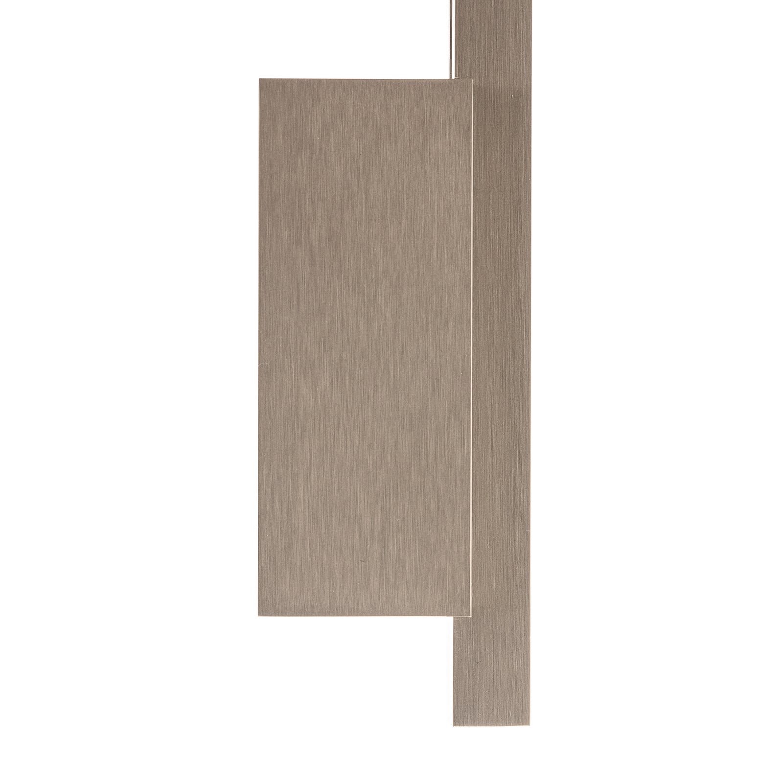 LED vegglampe Tolu dimbar matt nikkel 45 cm varmhvit - Quitani