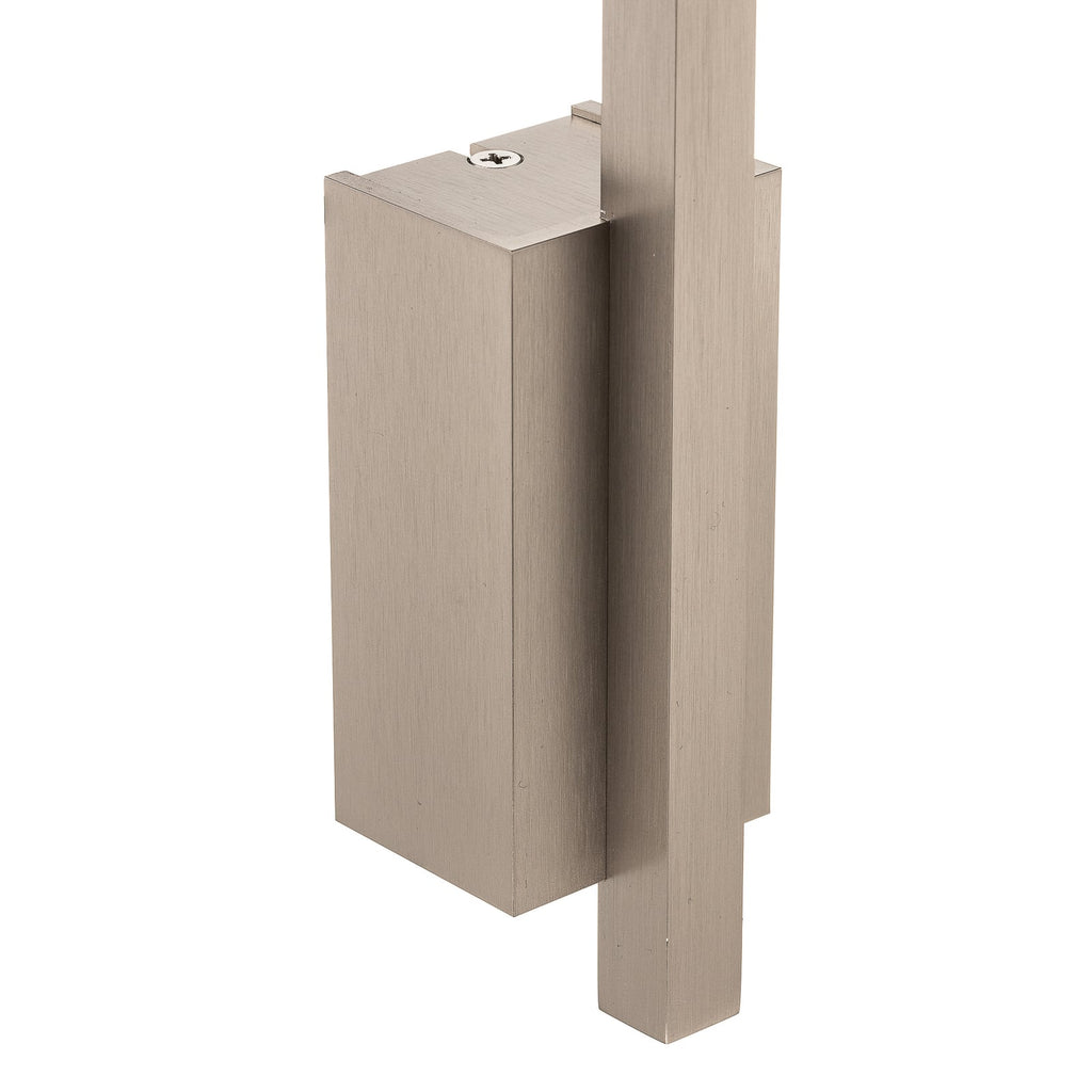 LED vegglampe Tolu dimbar matt nikkel 45 cm varmhvit - Quitani