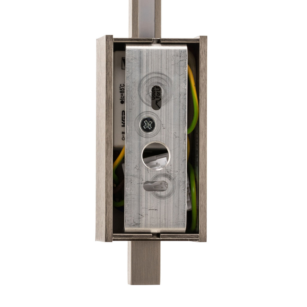 LED vegglampe Tolu dimbar matt nikkel 45 cm varmhvit - Quitani