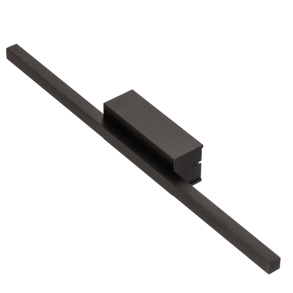 LED vegglampe Tolu svart dimbar 45 cm 8,4W varmhvit detalj av lyskilde