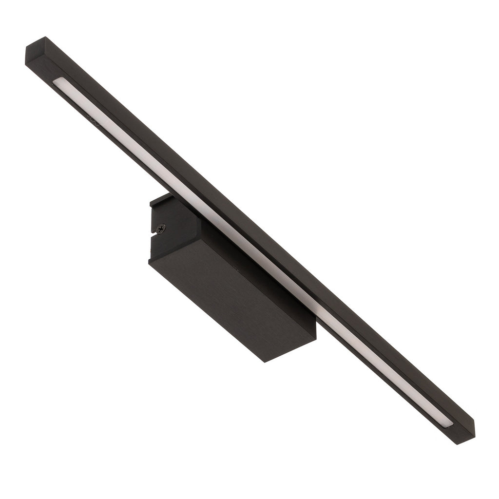 LED vegglampe Tolu svart dimbar 45 cm 8,4W varmhvit nærbilde av finish