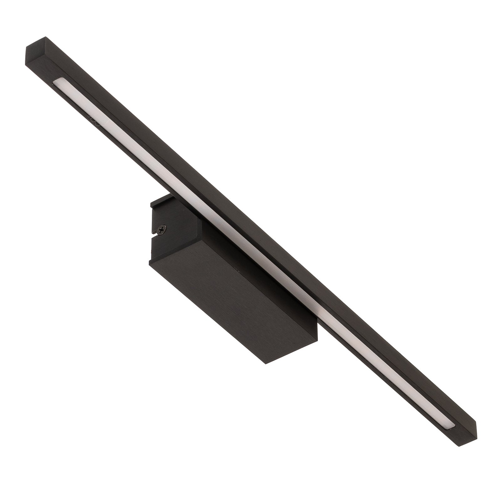 LED vegglampe Tolu svart dimbar 45 cm 8,4W varmhvit nærbilde av finish