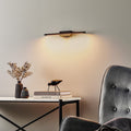 LED vegglampe Tolu svart dimbar 45 cm 8,4W varmhvit forfra