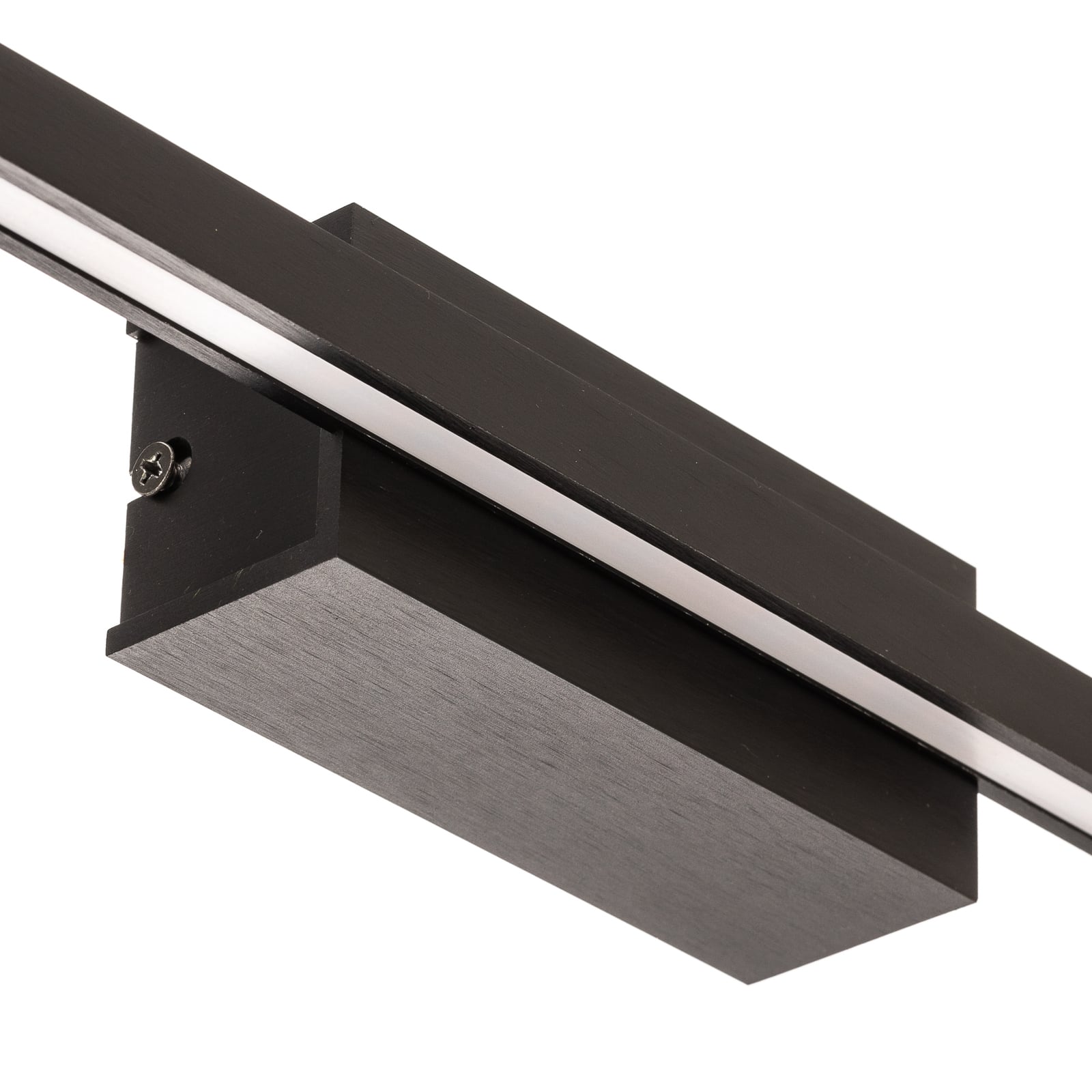LED vegglampe Tolu svart dimbar 45 cm 8,4W varmhvit lys i rom