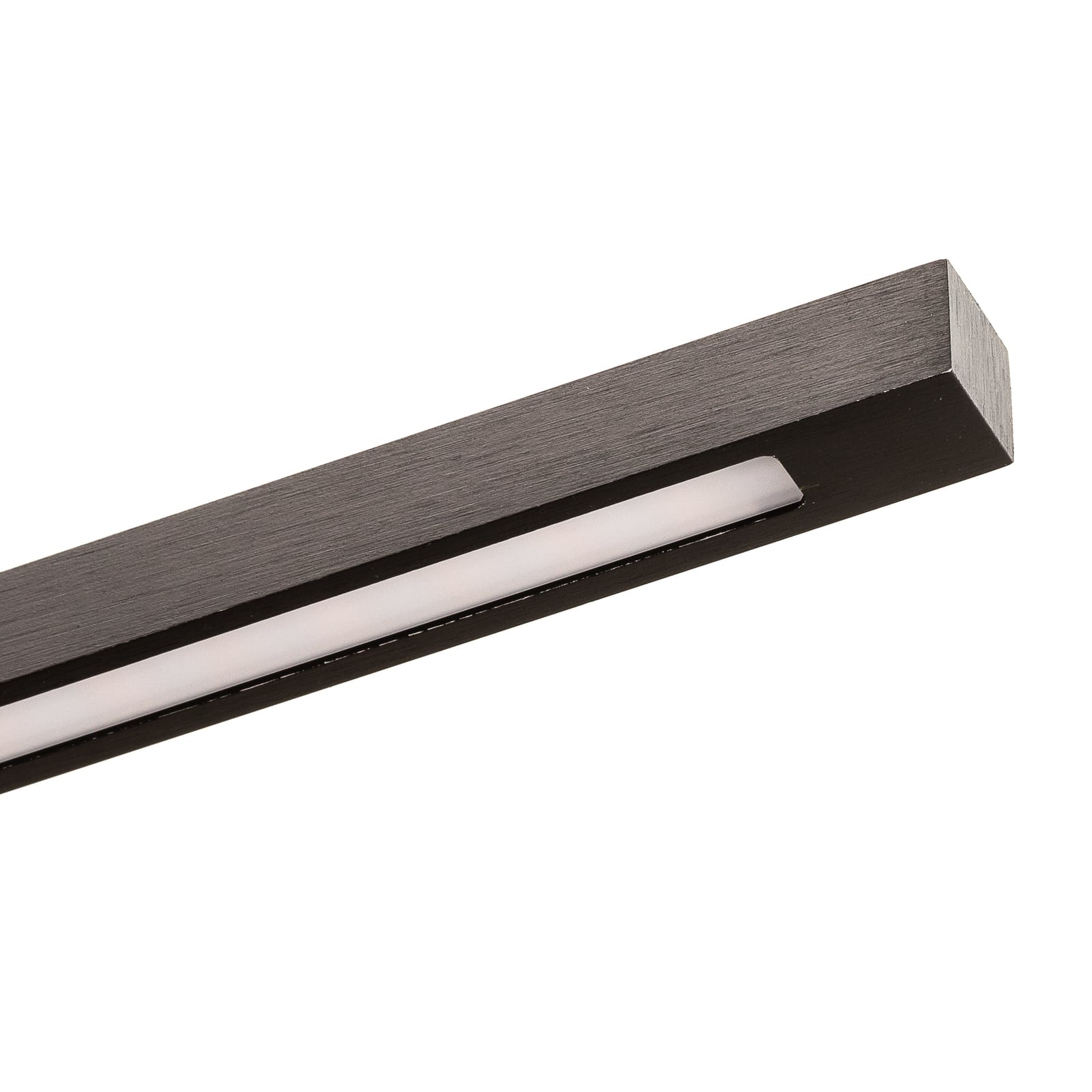 LED vegglampe Tolu svart dimbar 45 cm 8,4W varmhvit sideprofil
