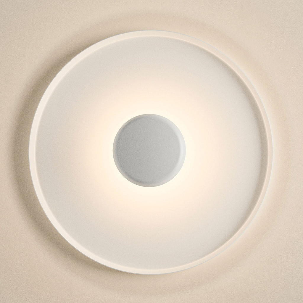 LED vegglampe Top Ø60 cm hvit dimbar 2700K forfra
