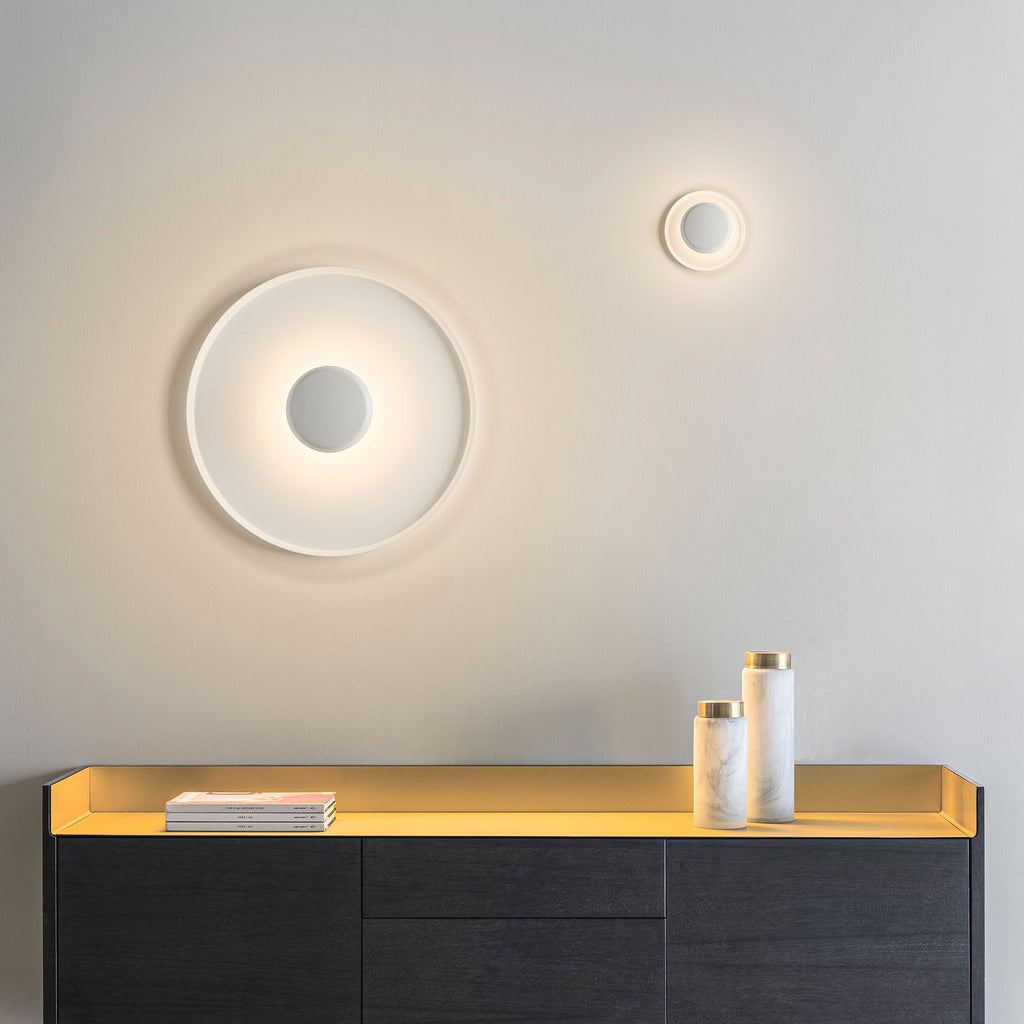 LED vegglampe Top Ø60 cm hvit dimbar 2700K bakside