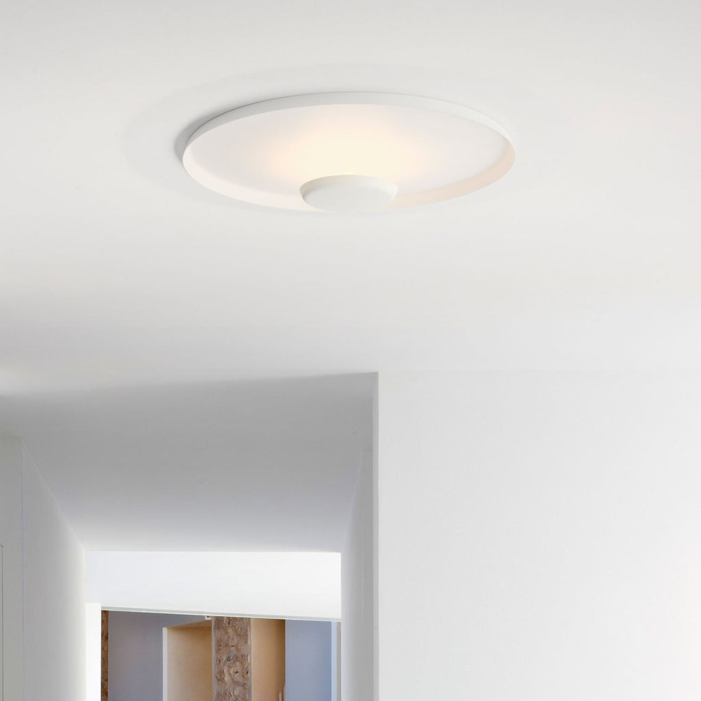 Detalj av LED vegglampe Top Ø60 cm hvit dimbar 2700K