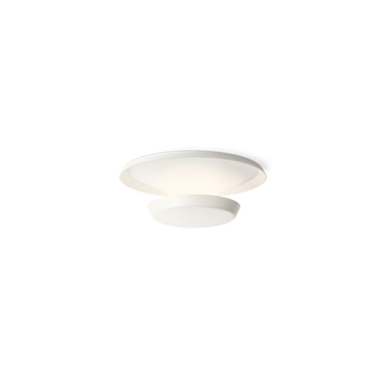 LED vegglampe Top Ø17 cm hvit 2700K sideprofil