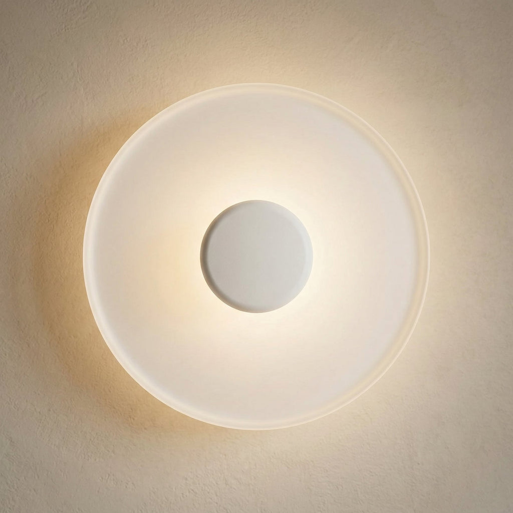 Detalj av LED vegglampe Top Ø40 cm dimbar hvit 2700K - Vibia