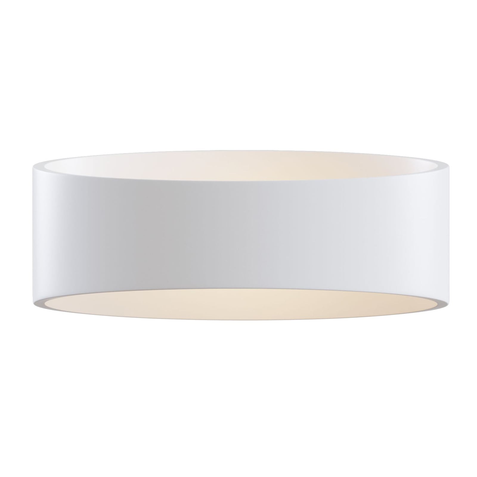 LED vegglampe Trame oval hvit opp og ned 5W varmhvit front