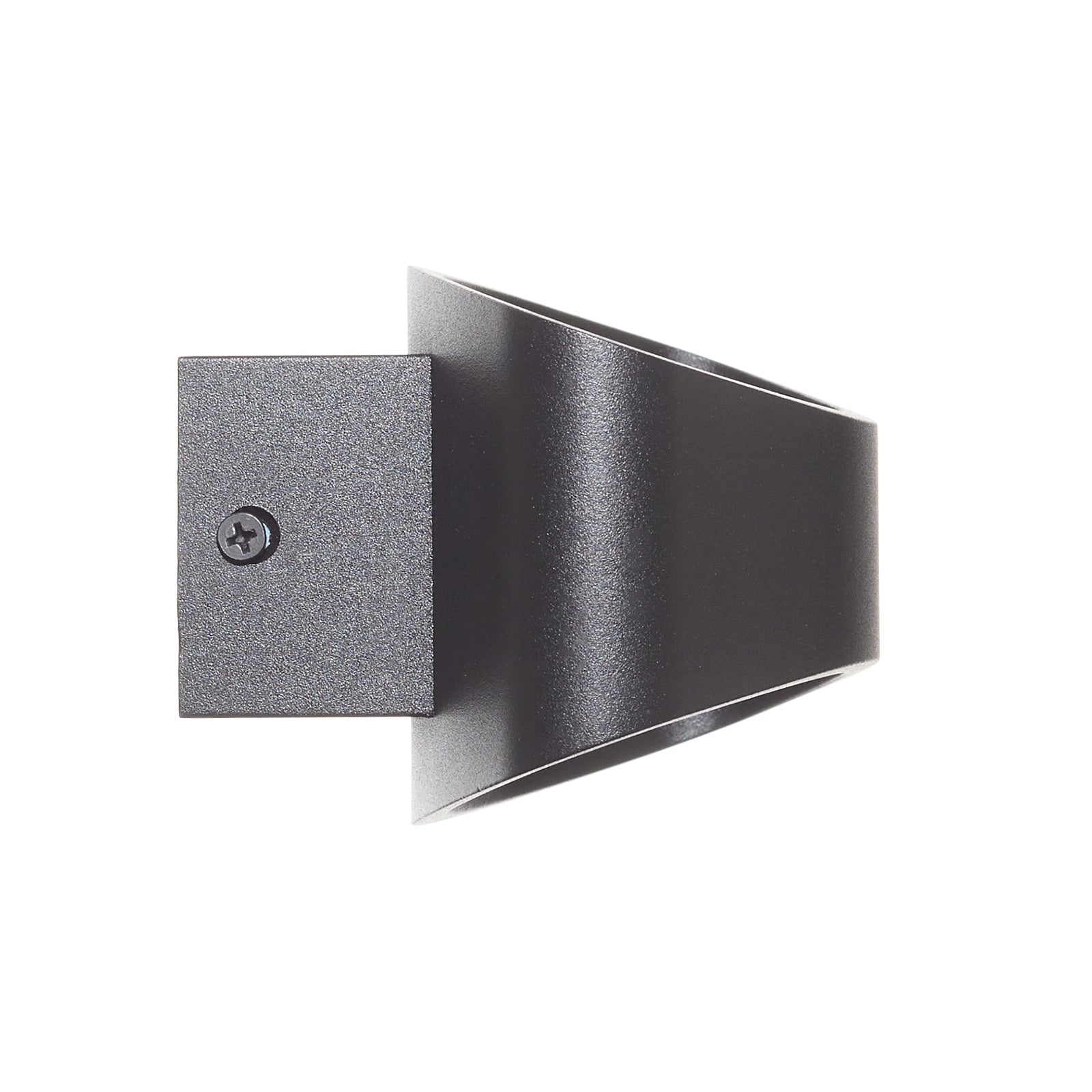 LED vegglampe Trame oval opp og ned svart 5W montert