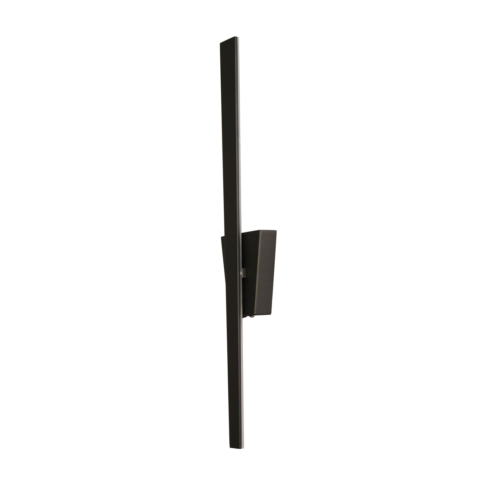 LED vegglampe Trevor med bryter svart metall 62 cm bakside