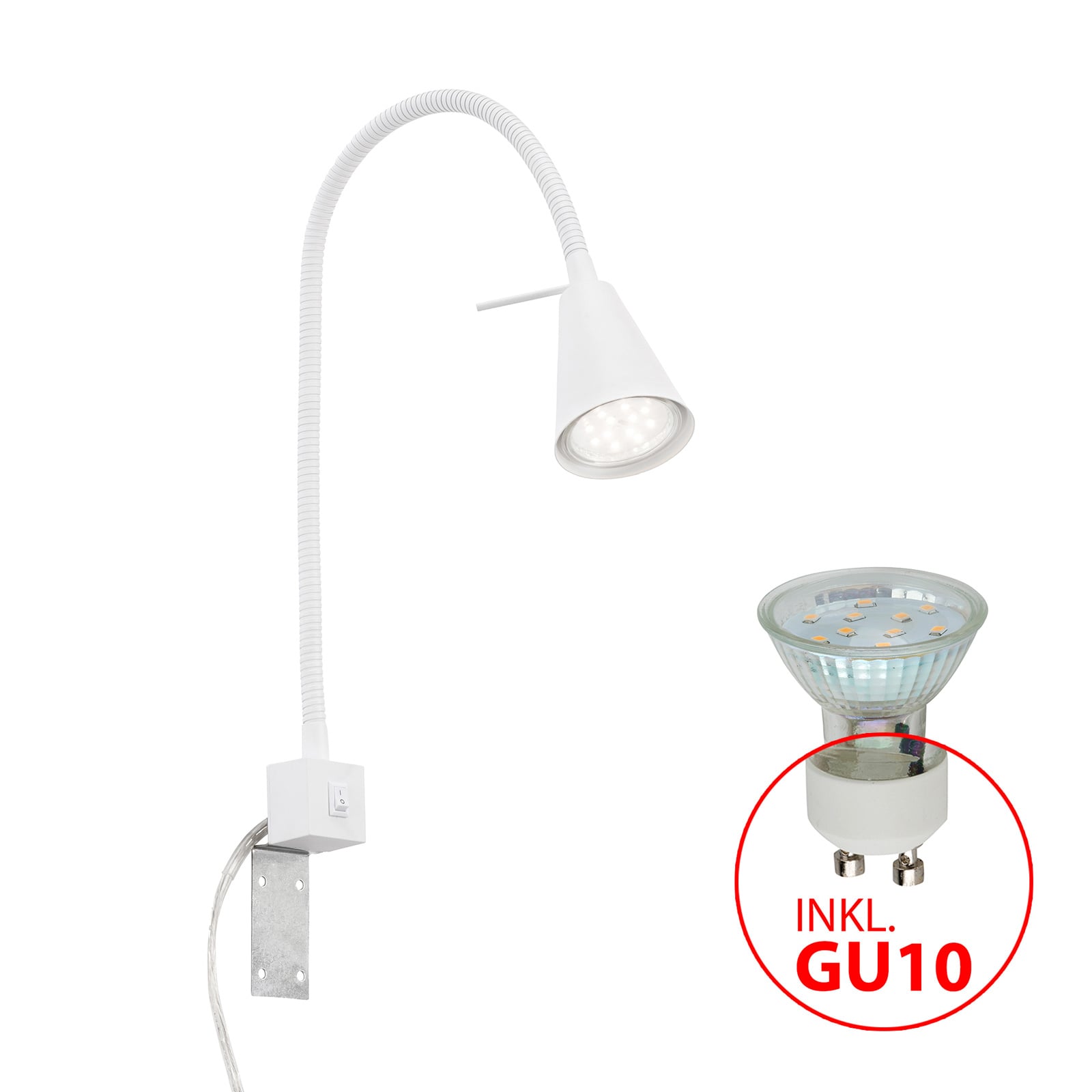 LED vegglampe Tuso monteringsplate bakside