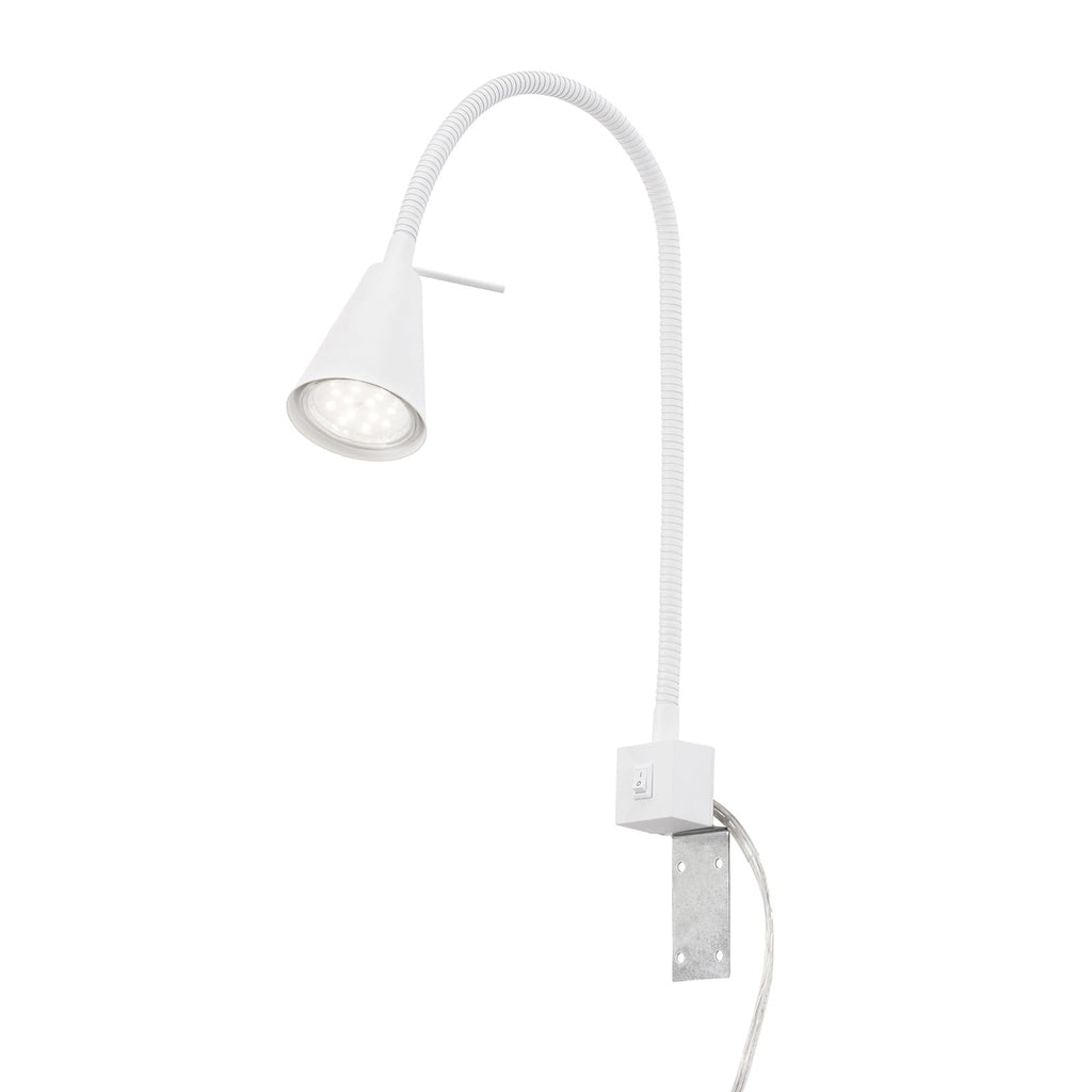 LED vegglampe Tuso montert ved seng
