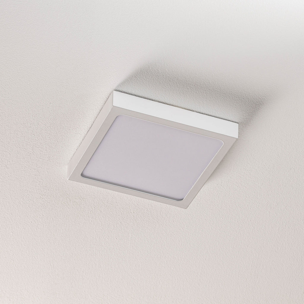 LED vegglampe Vika kvadratisk aluminium hvit bakside