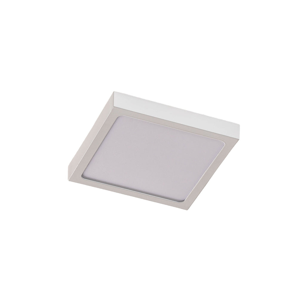 LED vegglampe Vika kvadratisk aluminium hvit montert på vegg