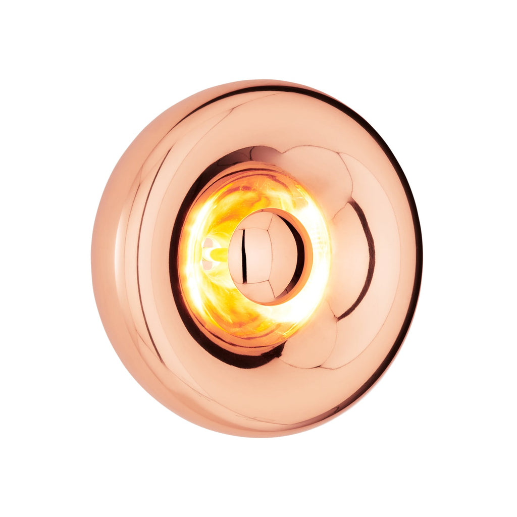 LED vegglampe Void Surface kobber dimbar forfra