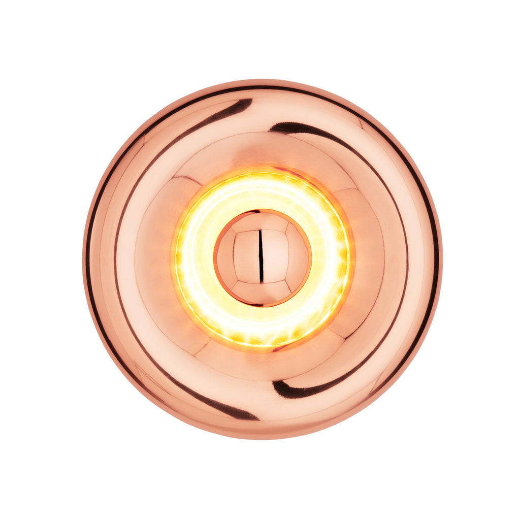 Montert LED vegglampe Void Surface kobber dimbar i rom