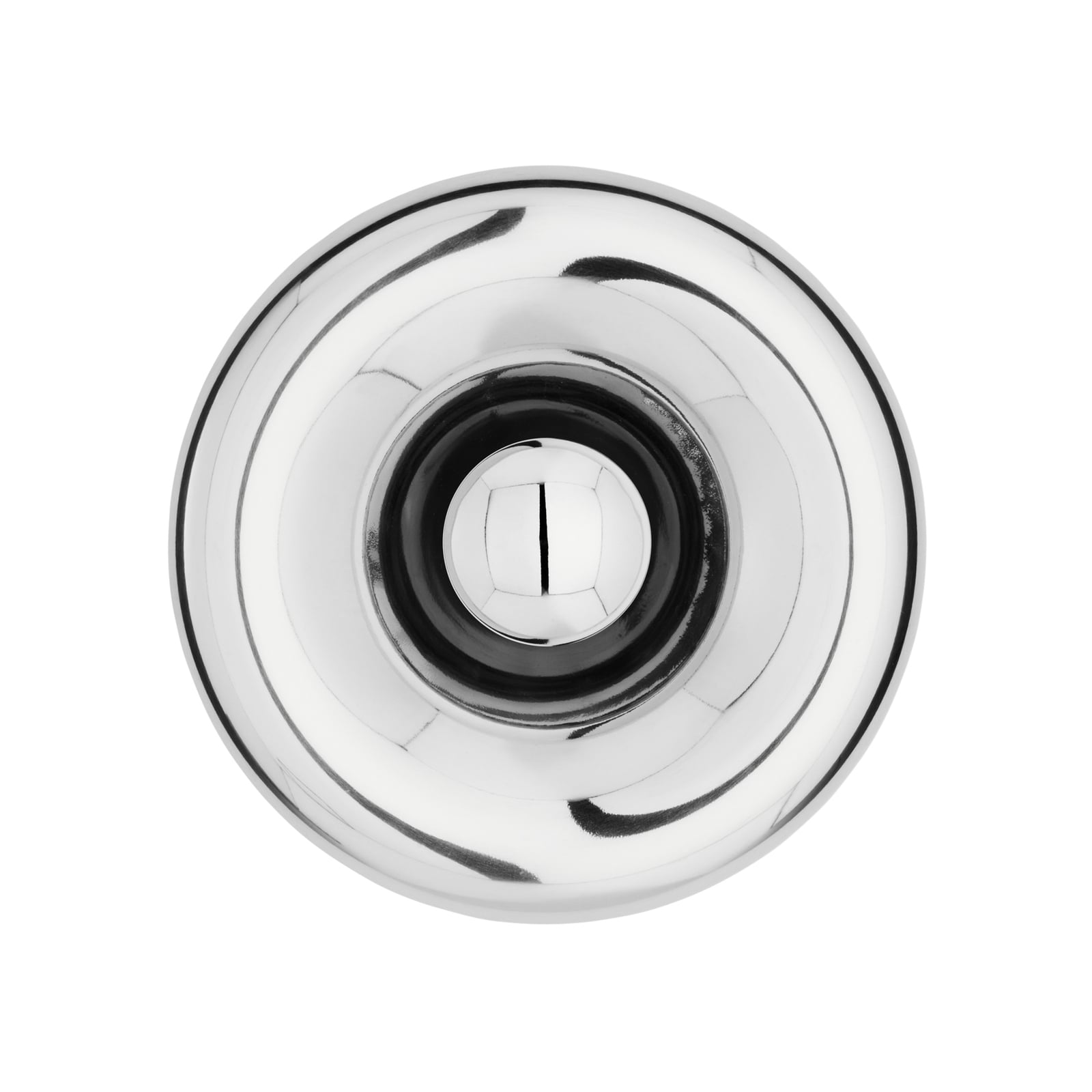 Nærbilde av LED-vegglampe Void Surface rustfritt stål Ø30 cm dimbar