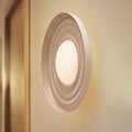 LED vegglampe Waves beige metall forfra