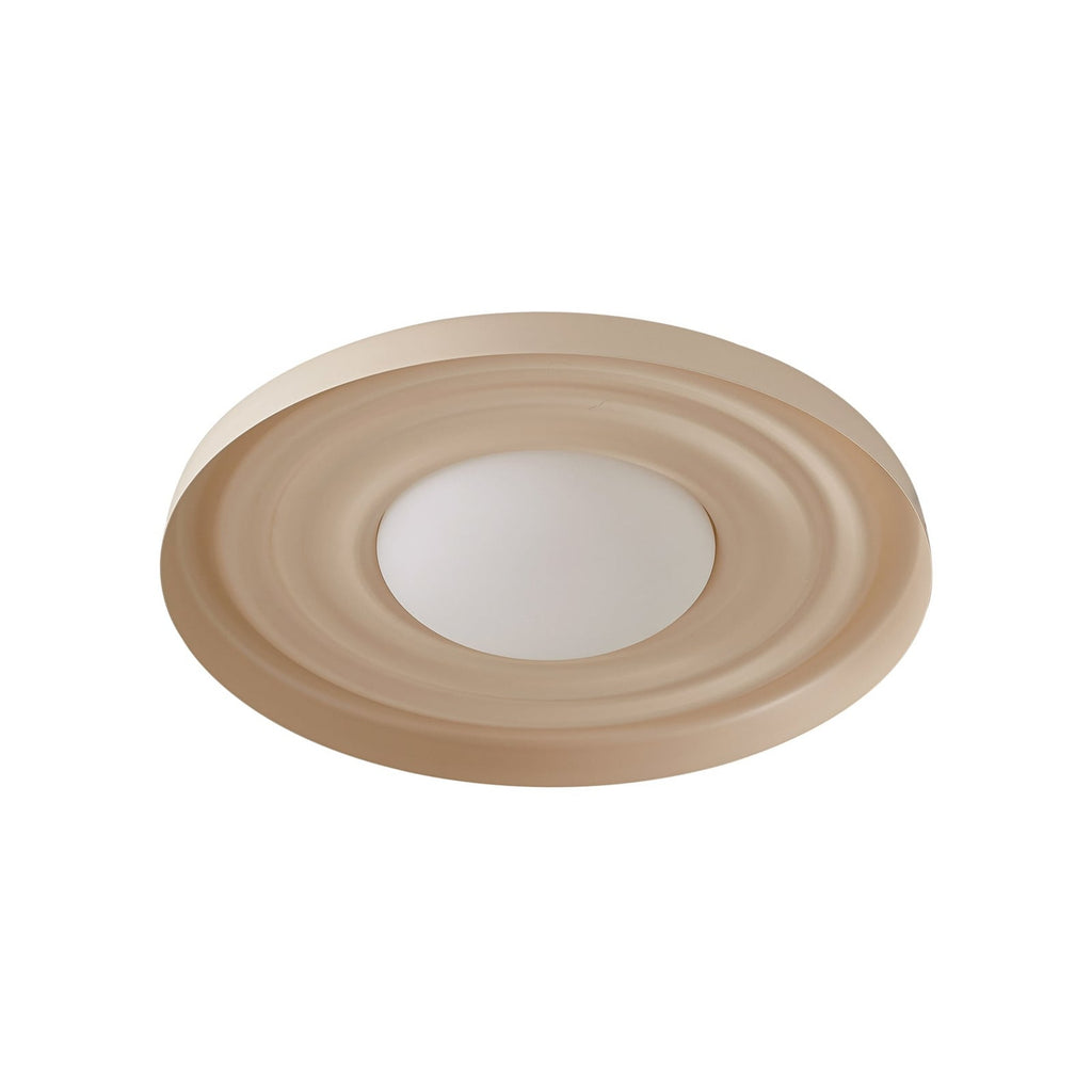 LED vegglampe Waves beige metall montert på vegg