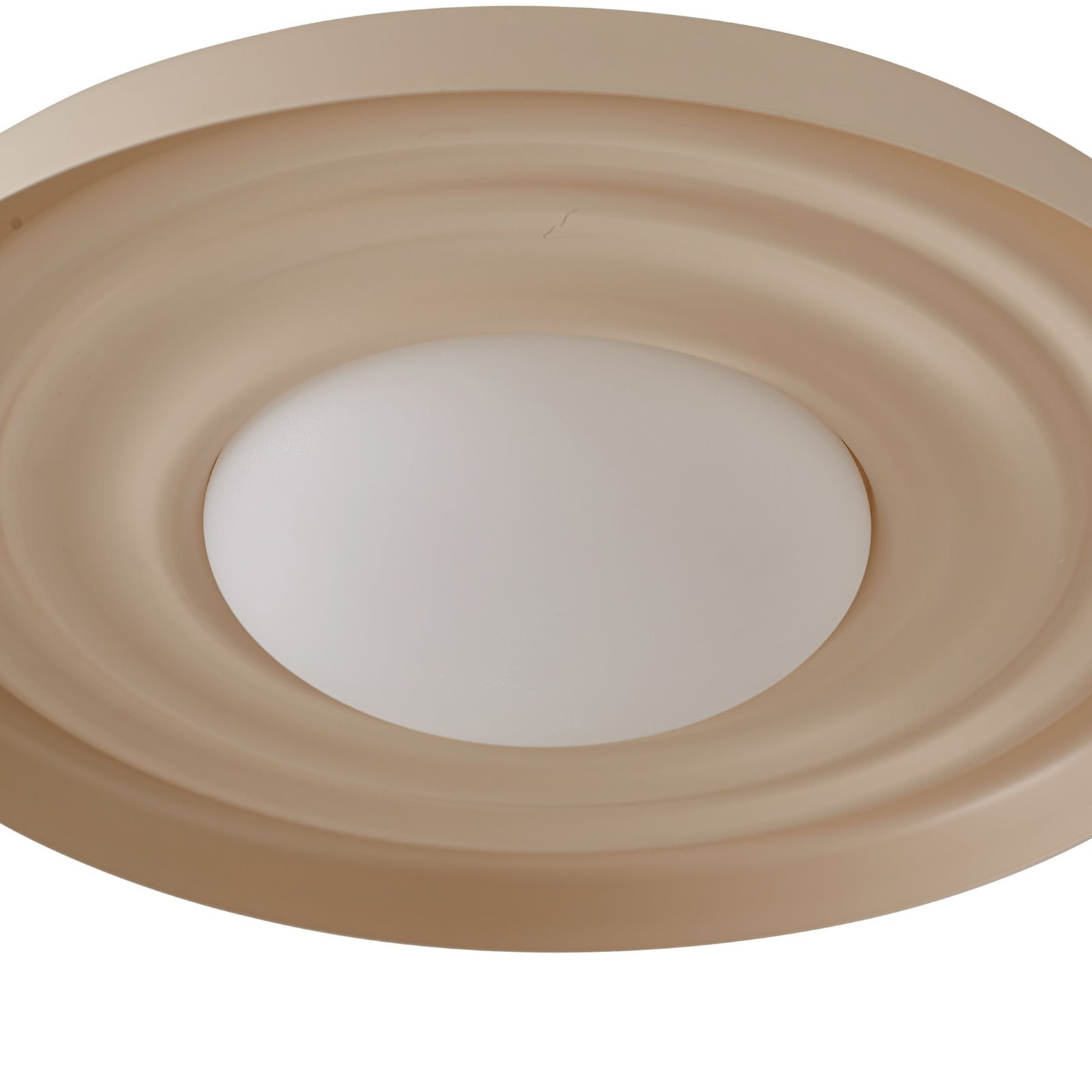 LED vegglampe Waves beige metall sett fra siden
