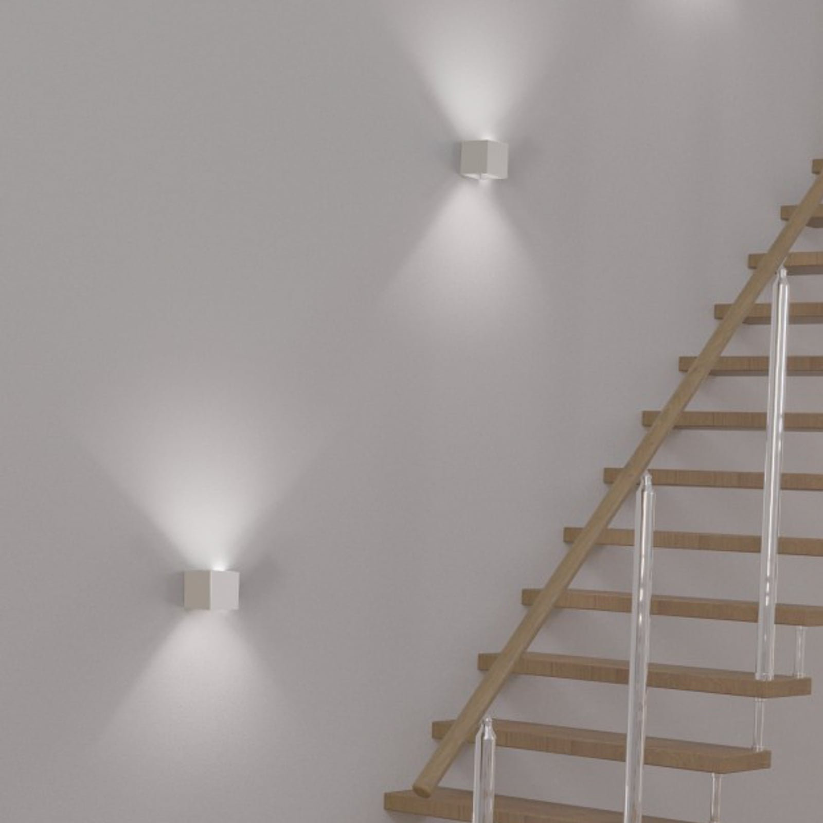 LED vegglampe WiFi opp og ned dimbar CCT hvit - Hama montert